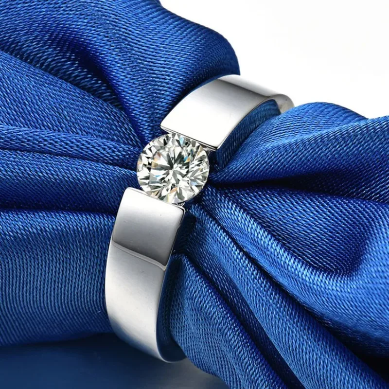 

Nexil Jewelry Nexil Jewelry PT950 Platinum 1 Carat Moissanite Couples Rings, Minimalist, Timeless Design & Premium Craftsmans