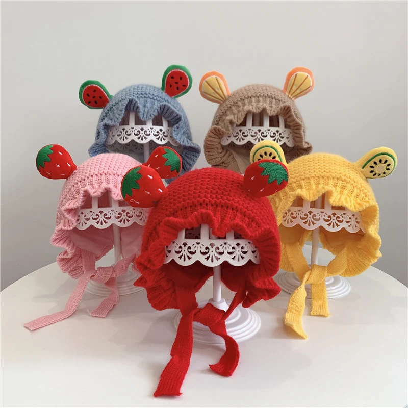 

Милая детская защитная шапка с героями мультфильмов, зимняя теплая детская вязаная шапка, утепленная шерстяная шапка для головного убора, детский вязаный крючком чепчик для детей 2-8 лет