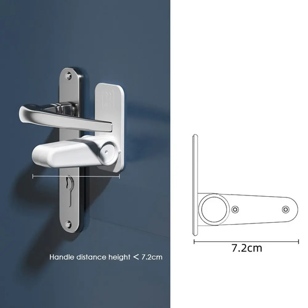 Manijas de puerta para niños, manija de puerta antiapertura de gato, cerradura fija, cerradura de seguridad fija