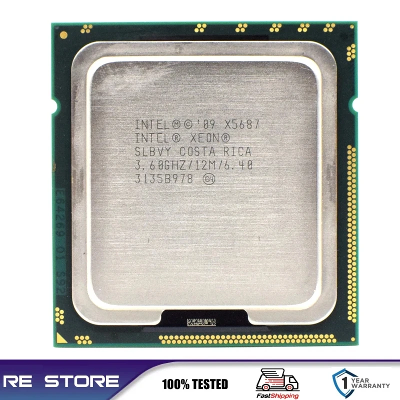 Intel xeon X5687 3.6GHz Quad Core LGA 1366 processor