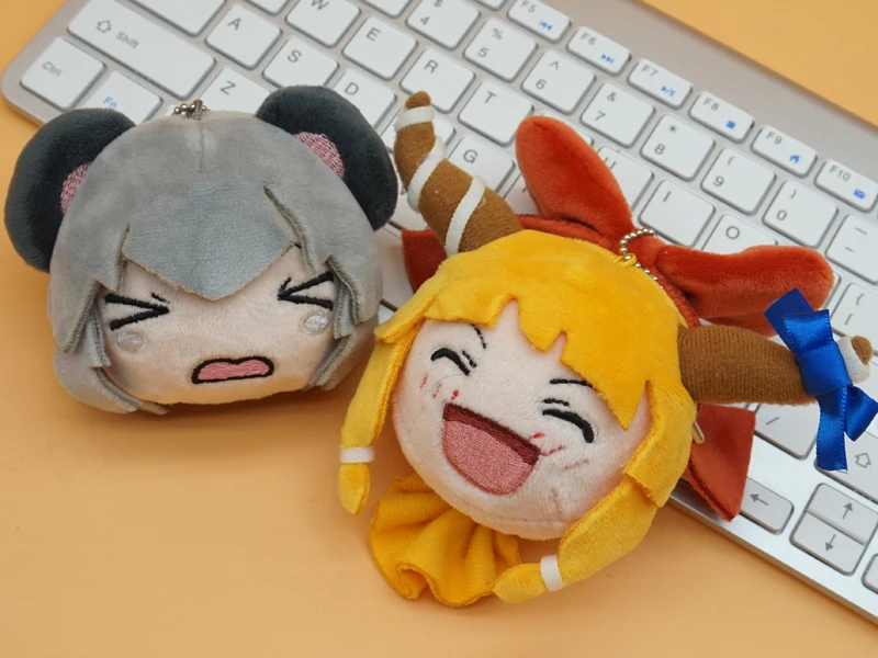 New TouHou Project Ibuki Suika Nazrin Plush Toys Cute Soft Stuffed Anime Fumo Keychain Dolls For Kid Birthday Christmas Gift