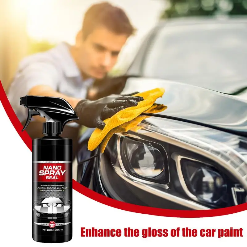 Car Coating Agent 200ml Nano Car Coating Refurbisher Fast-Acting Car Polishing Liquid Multi-functional Car Ceramic Spray With