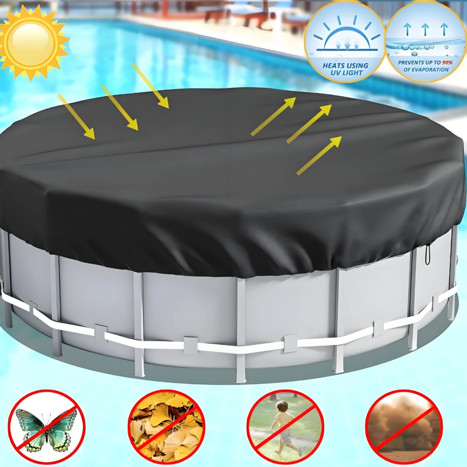 Overhead-Ground Pool Cover Sil - đánh giá và giá Pool Cover Waterproof