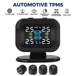 Wireless USB TPMS Auto Security Alarm Systems Mini Car Tire Pressure Monitoring System With 4 Pcs External Sensor