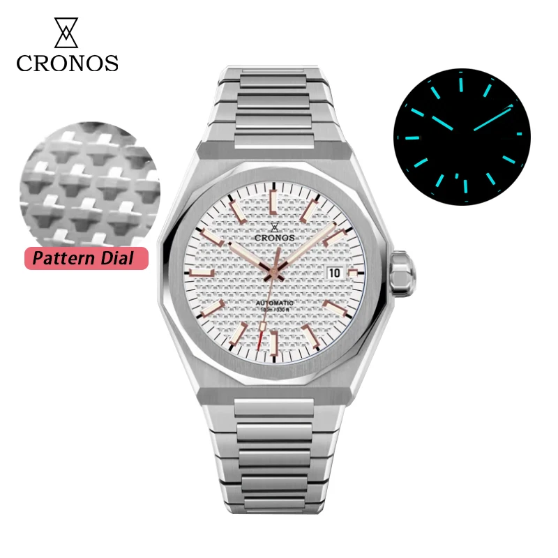 Cronos Luxury Men Watch 39mm Automatic Sapphire Dial