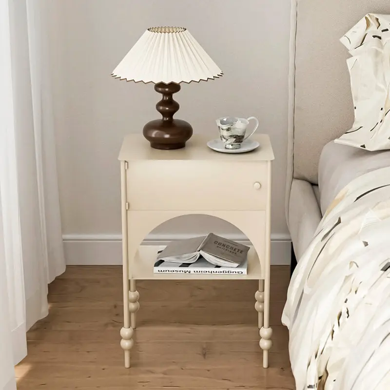 Small Modern Trendy Night Table Luxury Storage Creative Bed Table Aesthetic Storage Bedside Tables Bedroom Bedroom Furniture