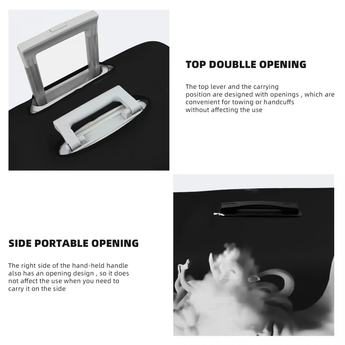 And The Cloud Print Luggage Protective Dust Covers Elastic Waterproof 18-32inch Suitcase Cover Travel Accessories