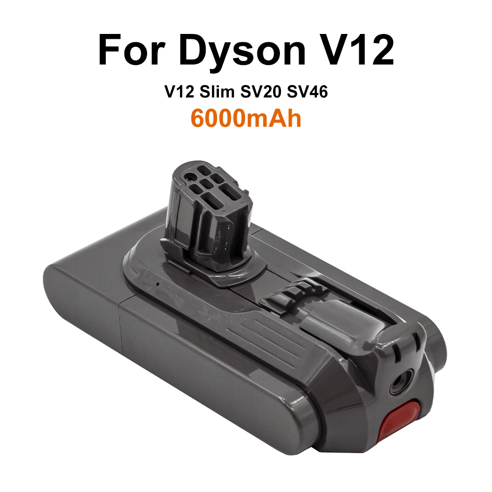 Brand New for Dyson Vacuum Cleaner Accessories V12slim 6000mAh Snap-on model Lithium Ion Battery's 25.2V V12slim SV20 SV46