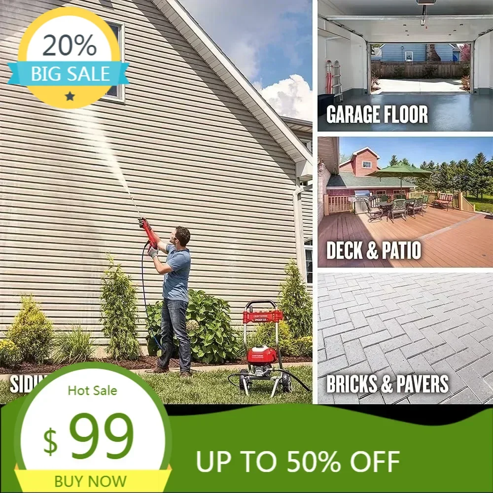 

Bestseller"high-pressure electric washer, cold water, 2400 psi, 1.1 gpm, corded cmepw2400"