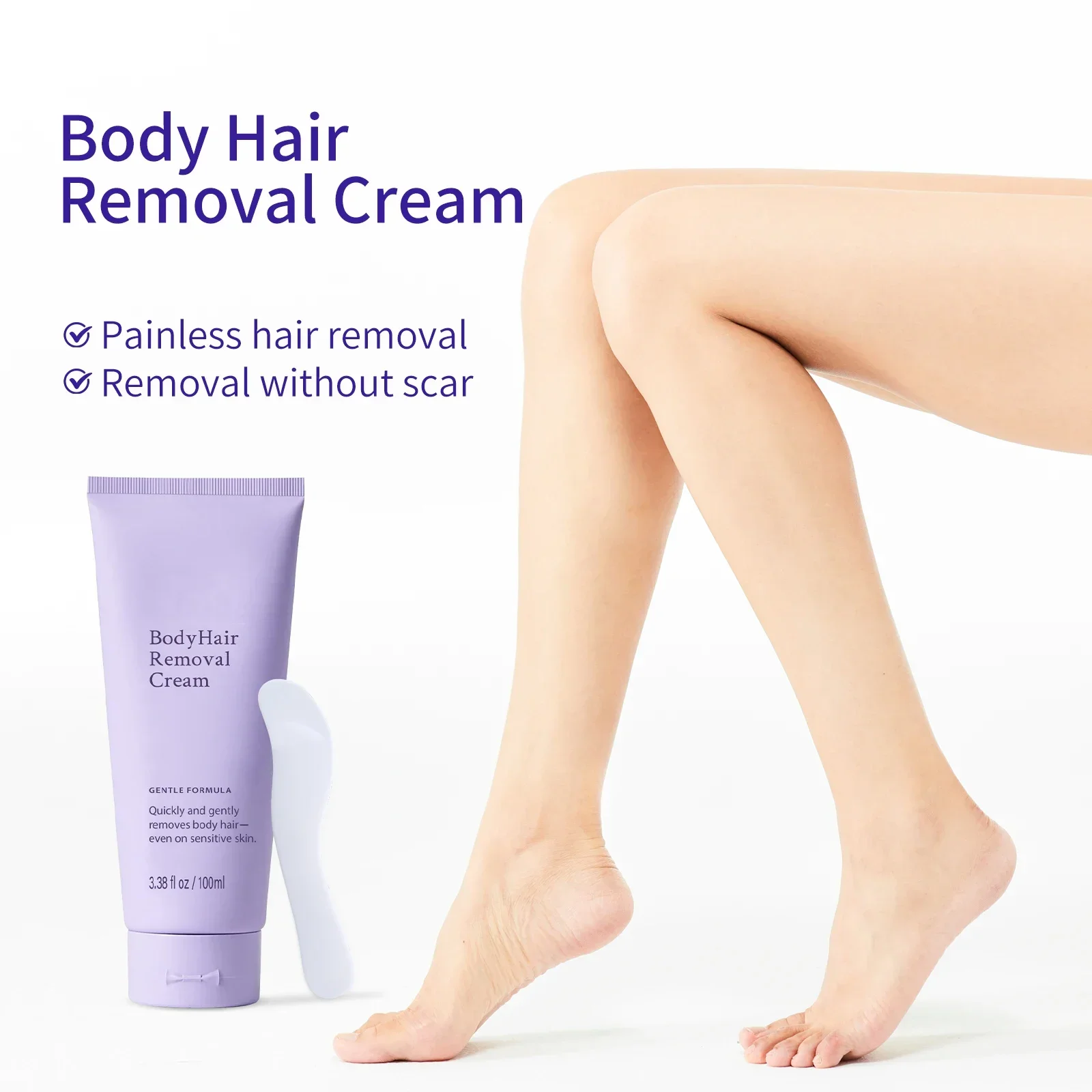 

Hair removal cream for hands, armpits, and the whole body without black spots. Gentle hair removal on non private areas