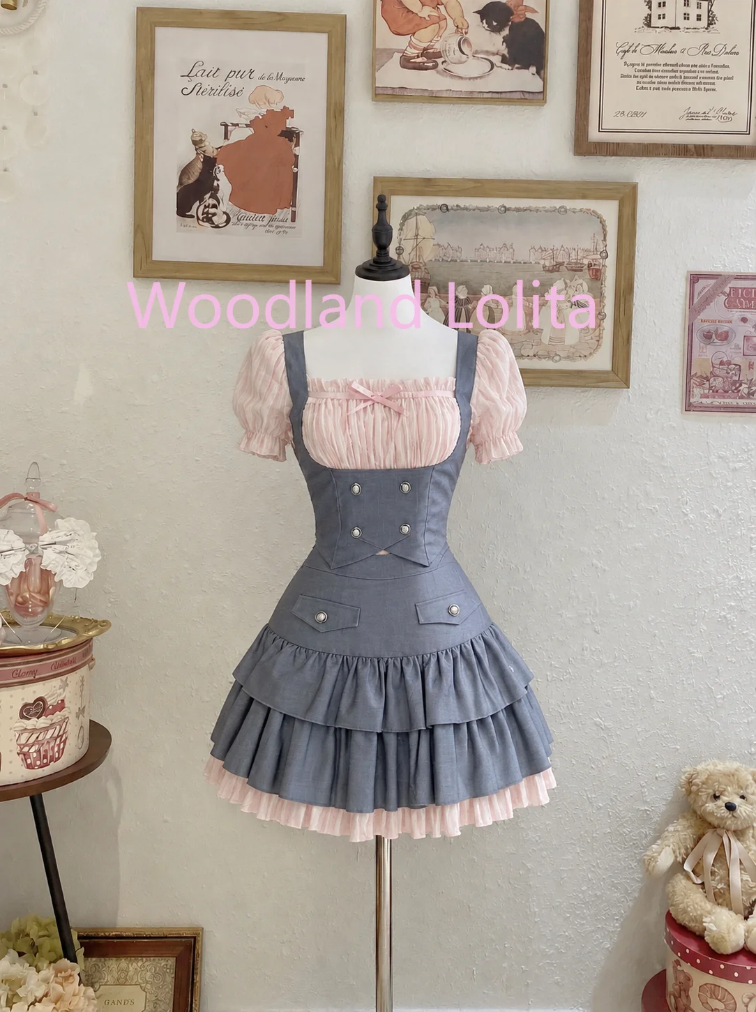 Jk Uniform Preppy Style Sweet Girl Sailor Collar Pink Shirt + Slim Waist Vest + High Waisted Pleated Skirt 3 Pcs Sets Y2k Suits