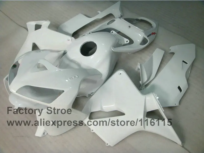 Custom paint 100% ing parts for HONDA 2005 2006 CBR 600RR 05 06 CBR600RR fairings full white fairing kits