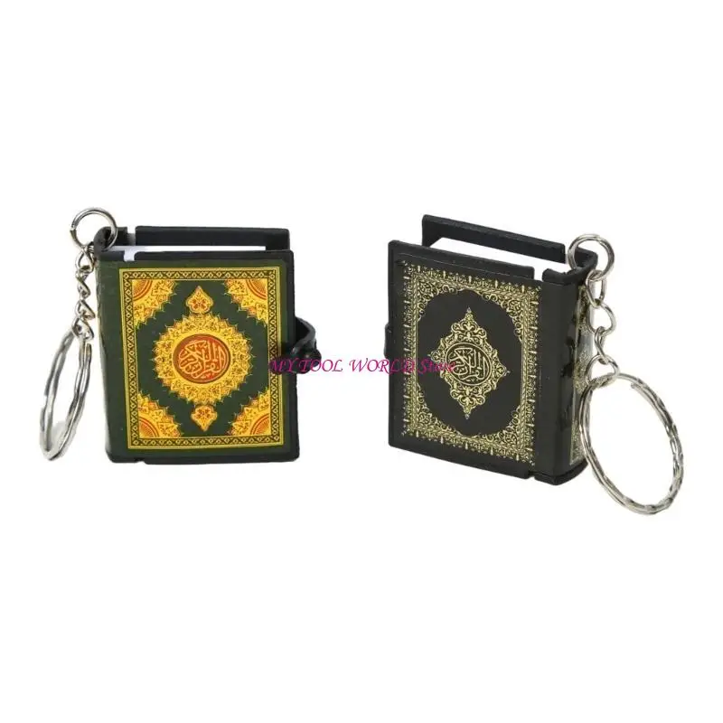 Mini Keychain Paper Book Liontin Kunci Rantai Kunci Religius Keyrings Pemegang Kunci Chain Fashion A2BB