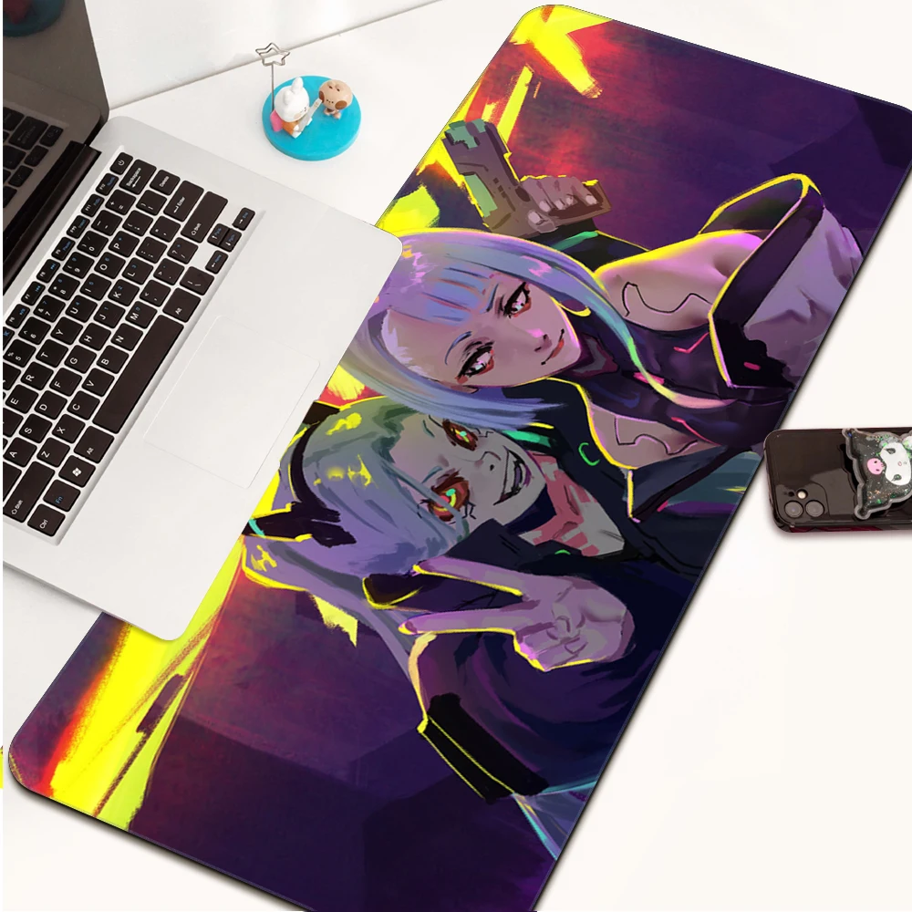 Cyberpunk Edgerunners Mouse Pad Gaming Accessories Keyboard Mat Non-slip Deskmat High Definition Printing Mousepad