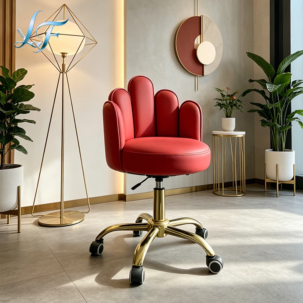 Nail salon furniture stool five-fingered beauty technician chairs for hair salon