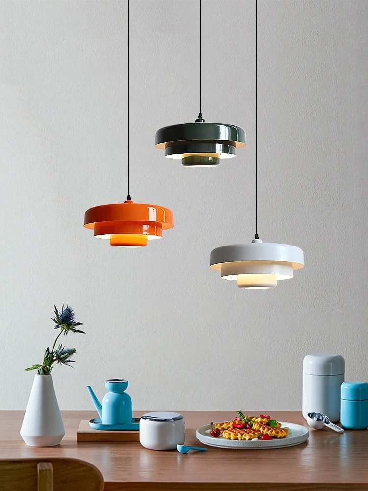 Middeleeuwse retro LED-plafondkroonluchter Oranje hanglamp Eetkamer Restaurant Home Decor Verlichting voor Cafe Bar Hanglampen - afbeelding 2