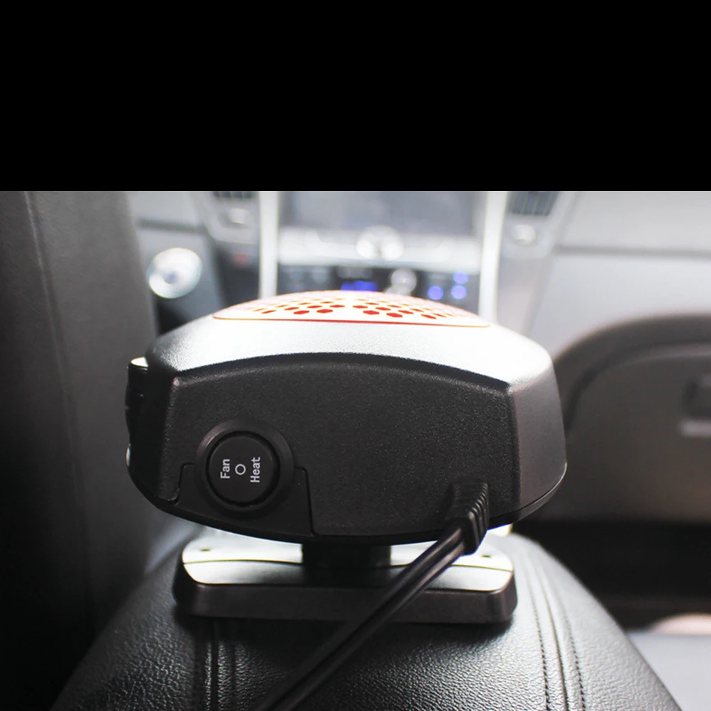 

12V Portable Car Heater Defroster Heating Fan Red Fog Removal Camping Caravanning Use Alternator Powered