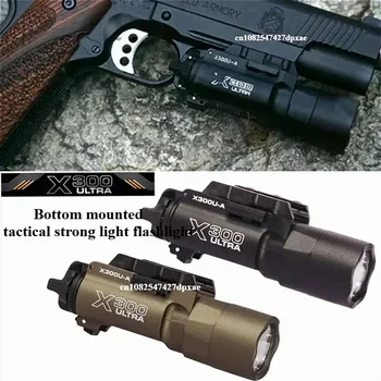 TacticaFlashlight X300-B/X300U-B/ XU35 Metal Tabanca Tabanca Strobe LED Işık Fit 20mm Ray Airsoft Asılı Avcılık El Feneri