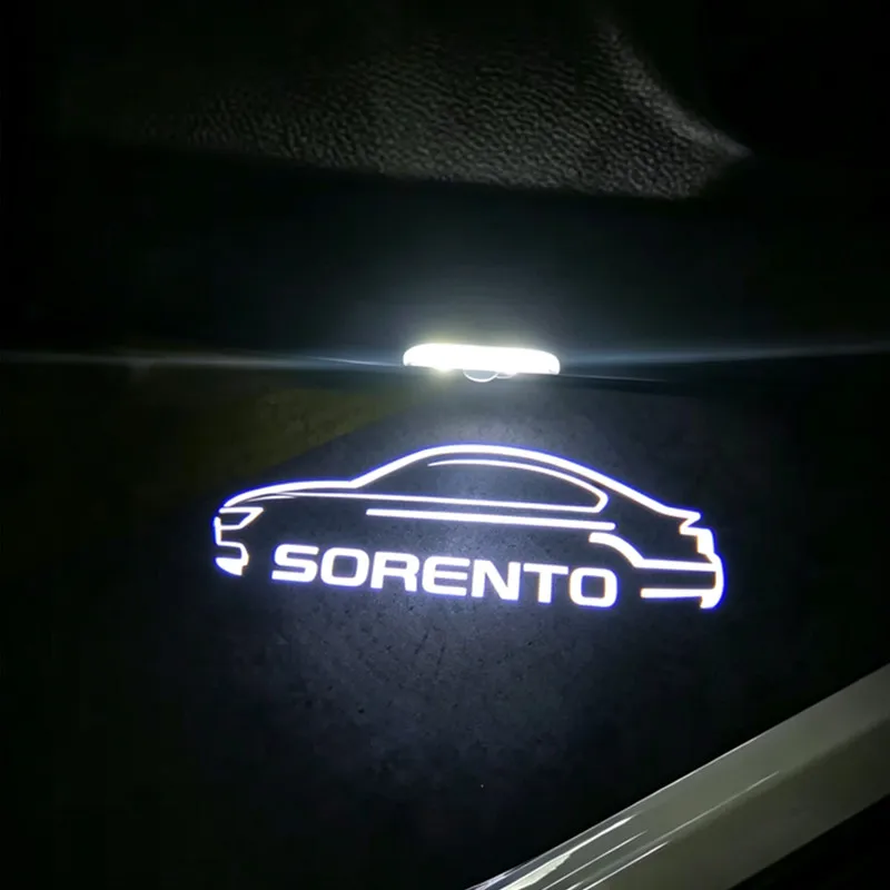 Led Car Door Welcome Logo Night Light LED Courtesy Projector Ghost Shadow Lamp For KIA Sorento UM (3th Gen) Prime 2015-2020