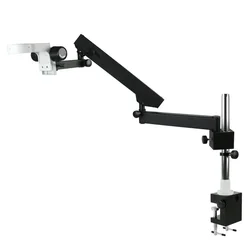 Ajustável Articulando Braço Pilar Clamp Bracket, Holder Stand, 76mm Cabeça para Trinocular, Binocular, Microscópio Estéreo, A3 Cantilever