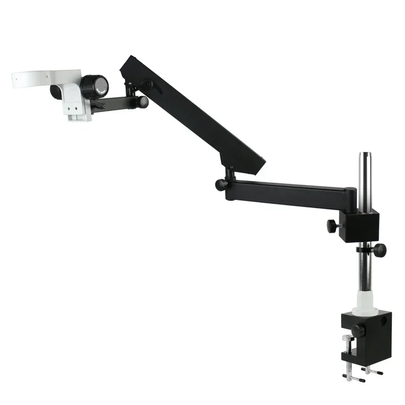 Articulando Braço Pilar Clamp Bracket Holder Stand 76 mm Cabeça para Trinocular Binocular Microscópio Estéreo a3 Cantilever Ajustável