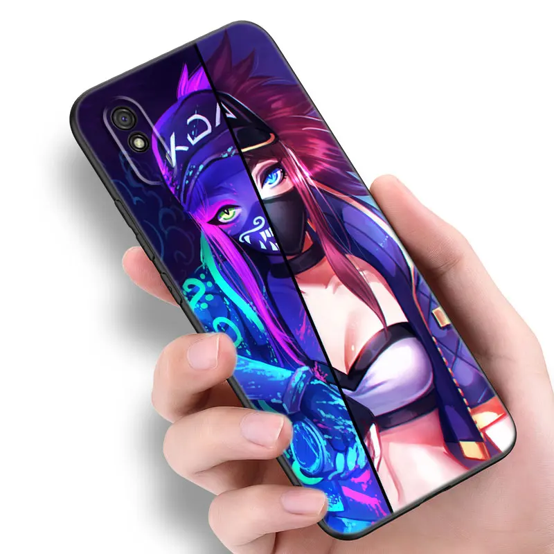 Kda Kaisa Ahri Akali Black Phone Case For Redmi 10 Prime A1 A2 Plus K30 K40 Gaming K60 Pro 9 9A 9C 9T 10A 10C 12 12C 13C