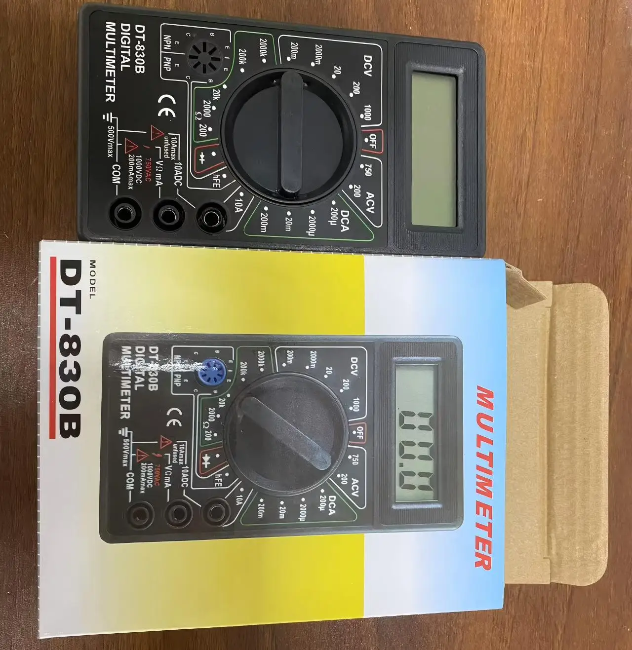 Digital Multimeter Tester DT830B Portable Voltmeter Ammeter Multi Meter for Electrical Car Battery Circuit Testing