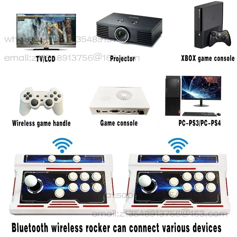 Home arcade wireless joystick game console high definition joystick game console versus war double joystick game console