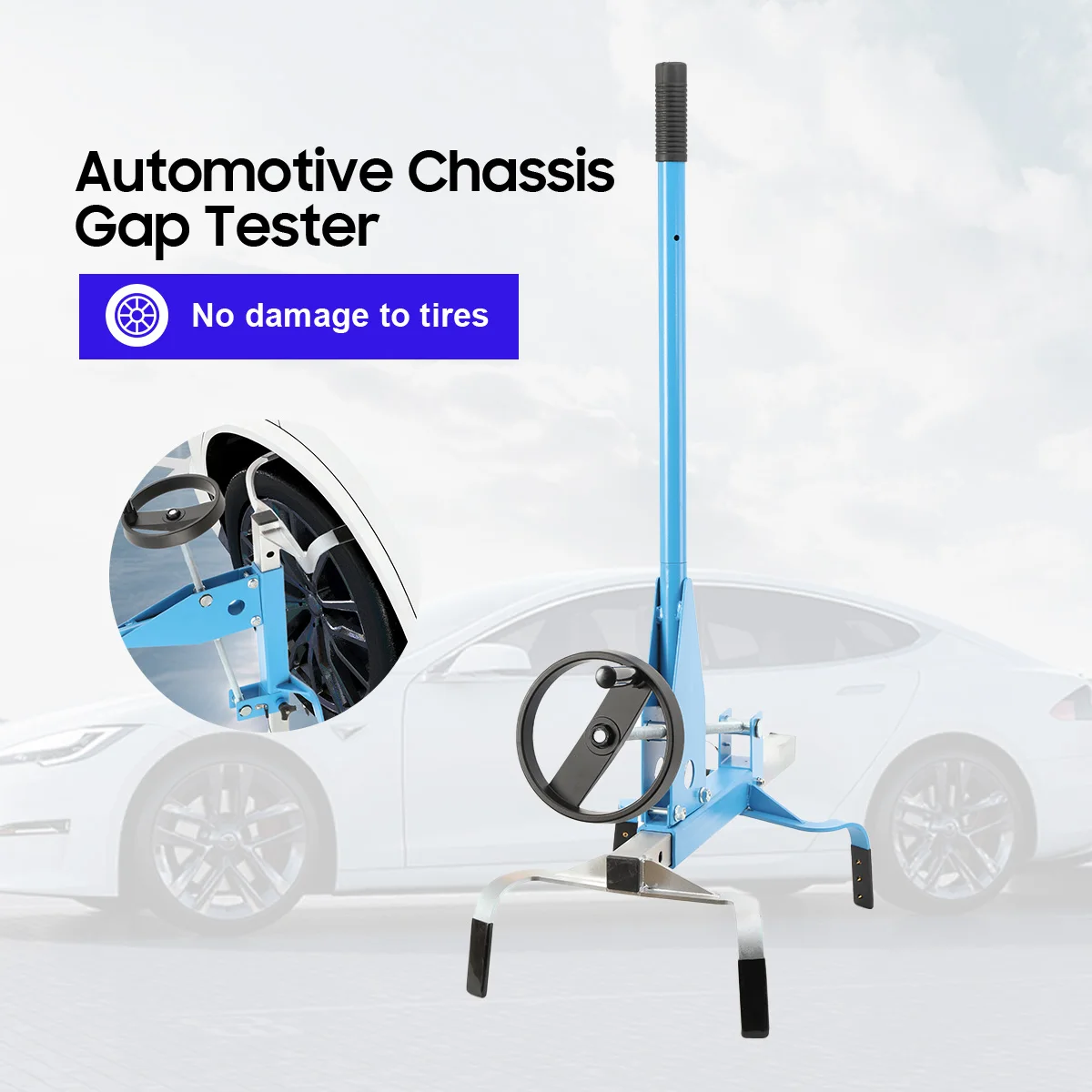Automotive Chassis Clearance Tester Rocker Arm Type Chassis Abnormal Noise Detector for Wheel Diameters from 550mm to 800mm Car SUV Van Models
