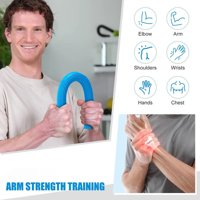 Barras flexibles para ejercitador de manos para fisioterapia: alivia el dolor de tendinitis y mejora la fuerza de agarre, para aliviar el dolor de codo