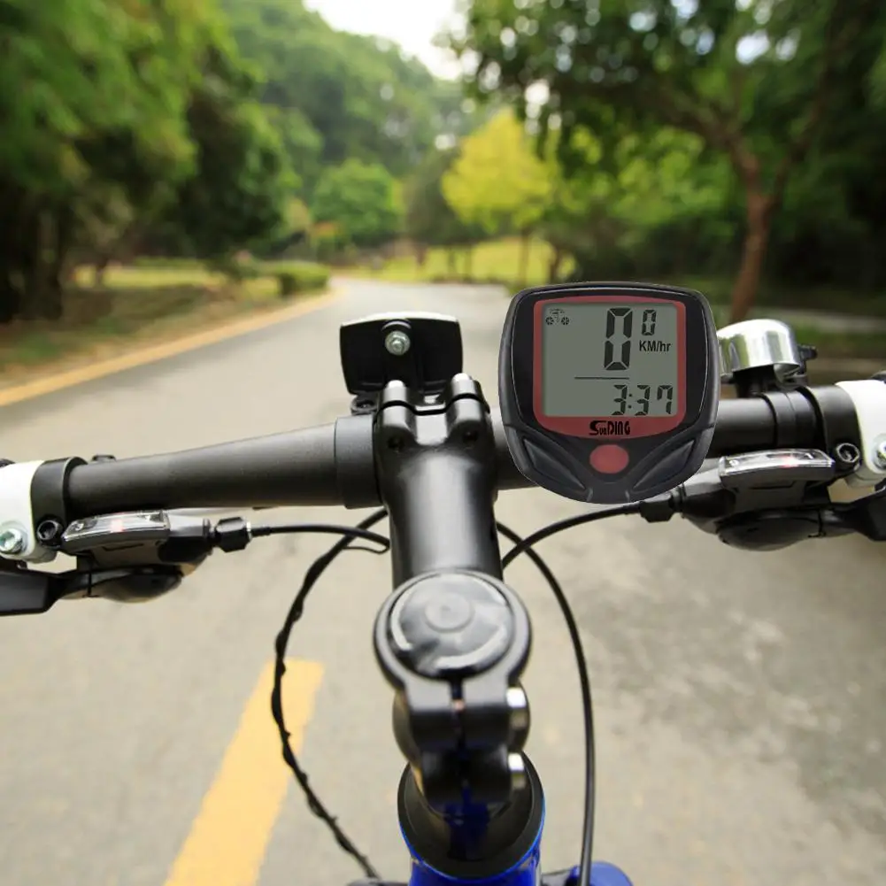 

SUNDING 548B Waterproof MTB Bike Timer Bicycle Digital LCD Odometer Speedometer