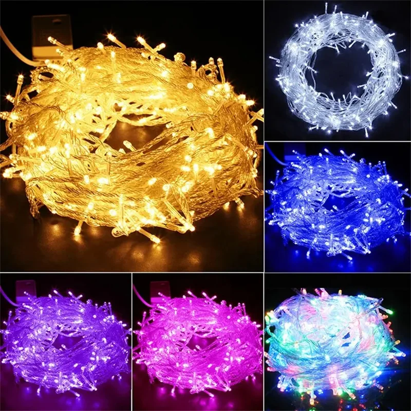 

Waterproof Outdoor Home Fairy String Lights 100M 600 LED Christmas Party Wedding Holiday Decoration Garland