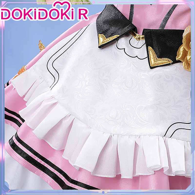 لعبة موبيوس خادمة التأثيرية هونكاي إمباكت 3 أزياء تنكرية DokiDoki-R فستان خادمة نسائي كوسبلاي هونكاي إمباكت 3 موبيوس
