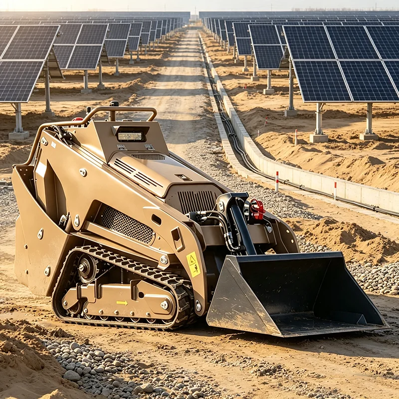Mini Skid Loader Diesel Skid Steer Loader Multiple Working Attachments for Various Construction Jobs