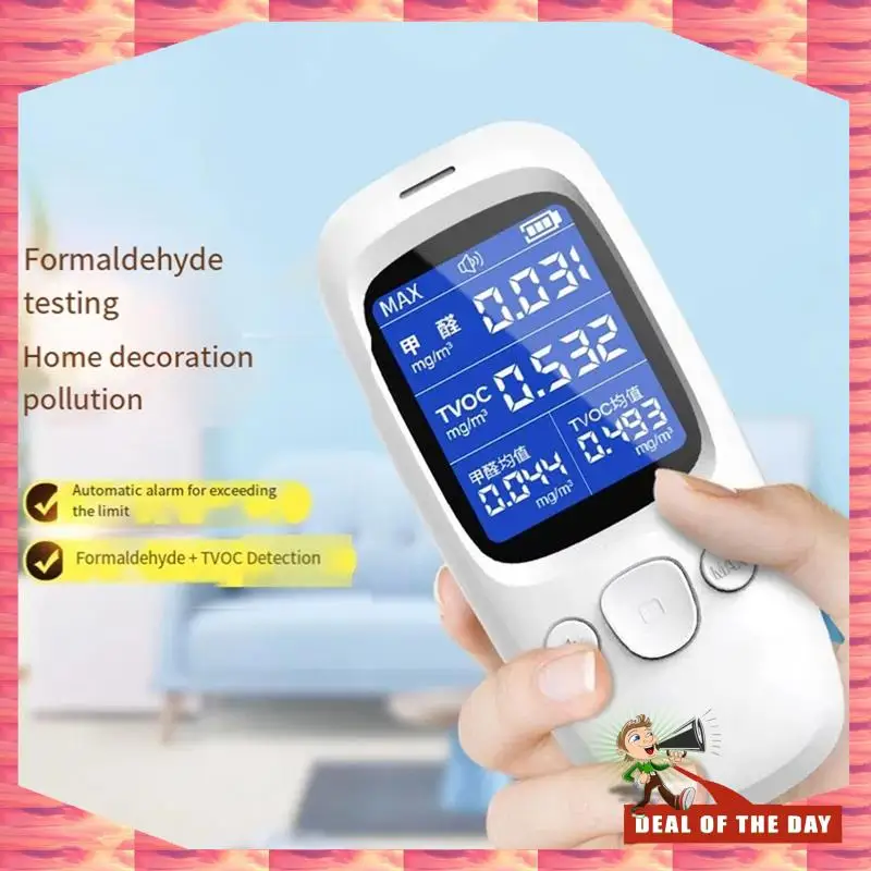 24-Hour Delivery Harmful Odor Test Formaldehyde Detector Indoor Gas Detection Decoration New Occupancy Household TVOC