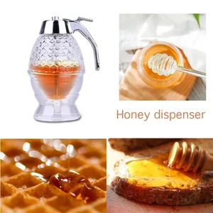 Honey pot storage container of transparent acrylic honey honey dispenser jarup storage bottle 8 Main Honey Door Sales - №2