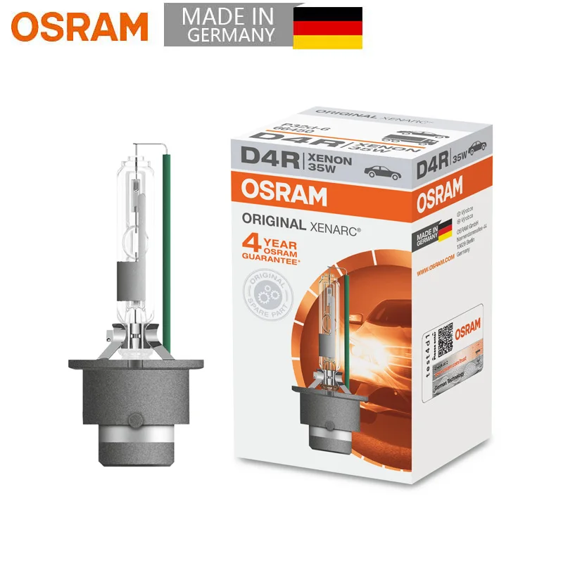 OSRAM Xenon D4R HID Lamp 4300K P32d-6 12V 35W 66450 Xenon Bulb Car Headlight Standard White Light Original (1 Pieces)