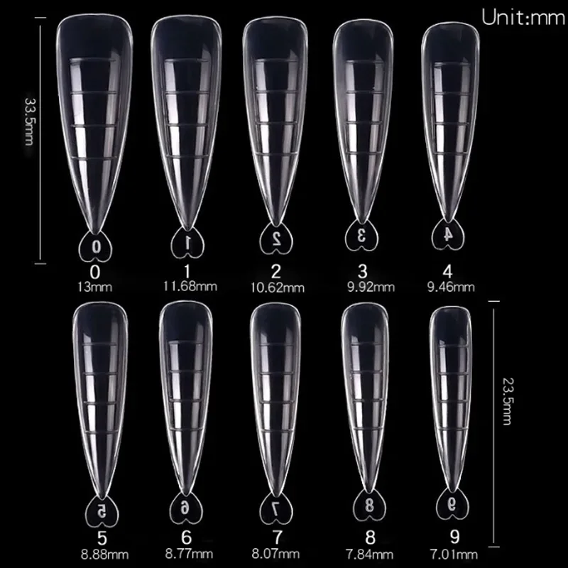 100 stks/doos Nail Tips Volledige Set Acryl Nep Vinger UV Gel Polish Quick Kunstnagels Tip Manicure Gereedschap Nail Art DIY Gereedschap Kit