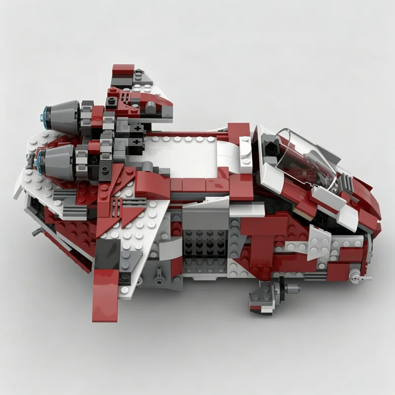 627PCS MOC Space Assault Transport Aircraft Star Battle Vehicle Model Building Blocks DIY Assembly Gifts for Adults Collection