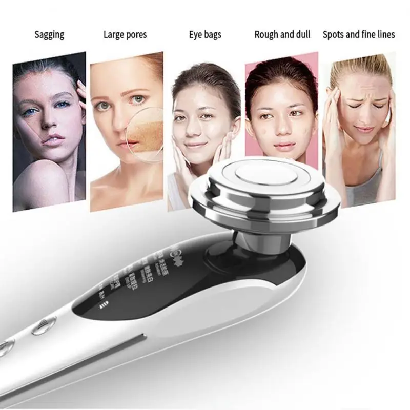 Huidverstrakking Machine Gezicht Lifting Apparaat Voor Rimpel Anti Aging EMS Huidverjonging Radiofrequentie Gezichtsmassager