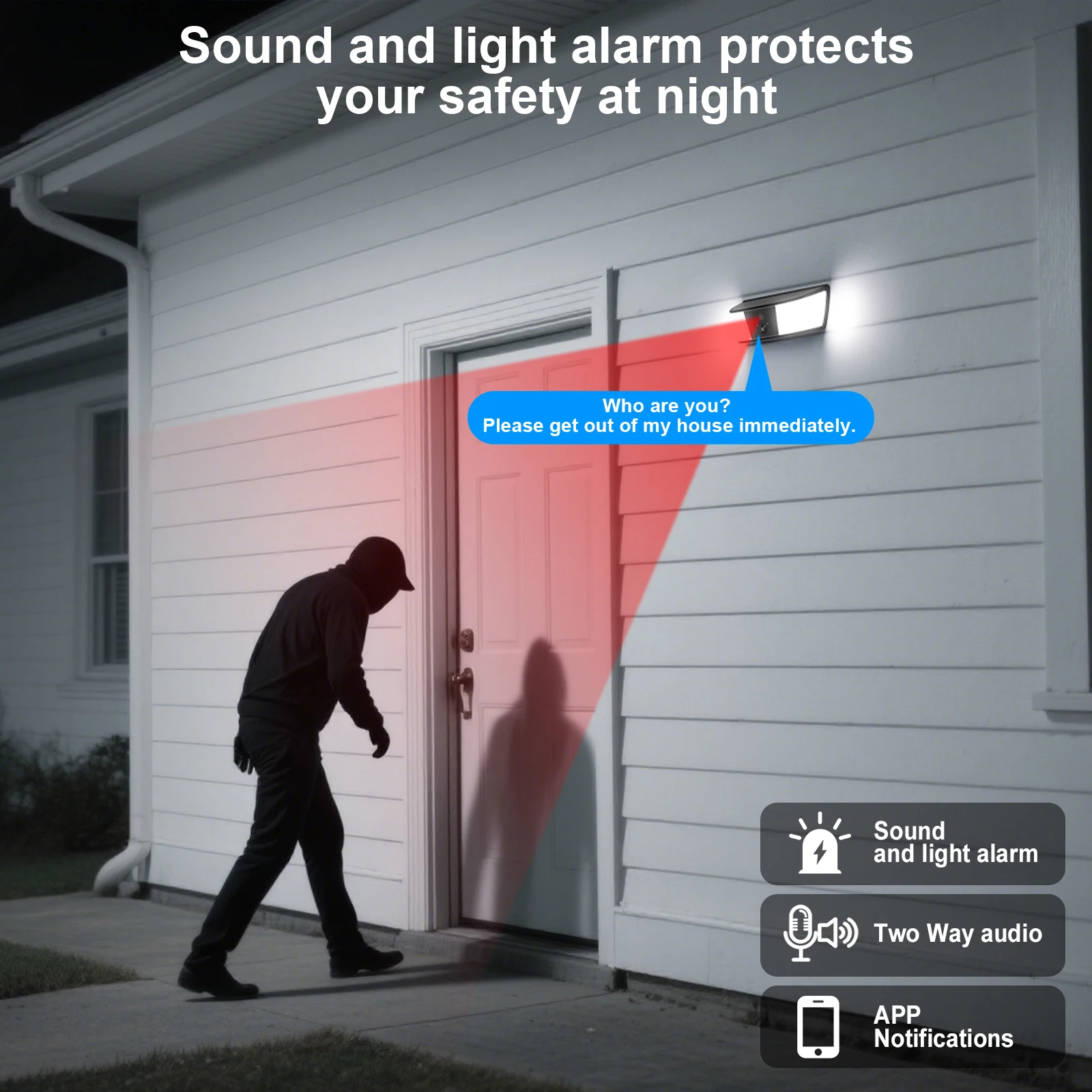 caméra solaire wifi – design et finitions