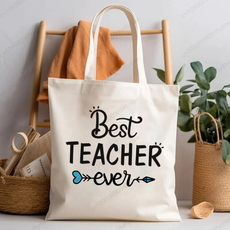 

Best Teacher Ever Progress Over Perfection Design Shoulder Large Capacity College Harajuku Handbag Women Bag Shopping Bag