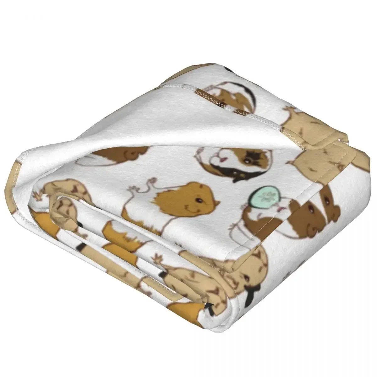 بطانية رمي للنزهات ذات الطبيعة الحيوانية ، خنازير غينيا ، بطانيات دافئة للغاية ، مفرش سرير من الفانيلا سهل الاستخدام ، غطاء سرير للأريكة ، نمط ربيعي