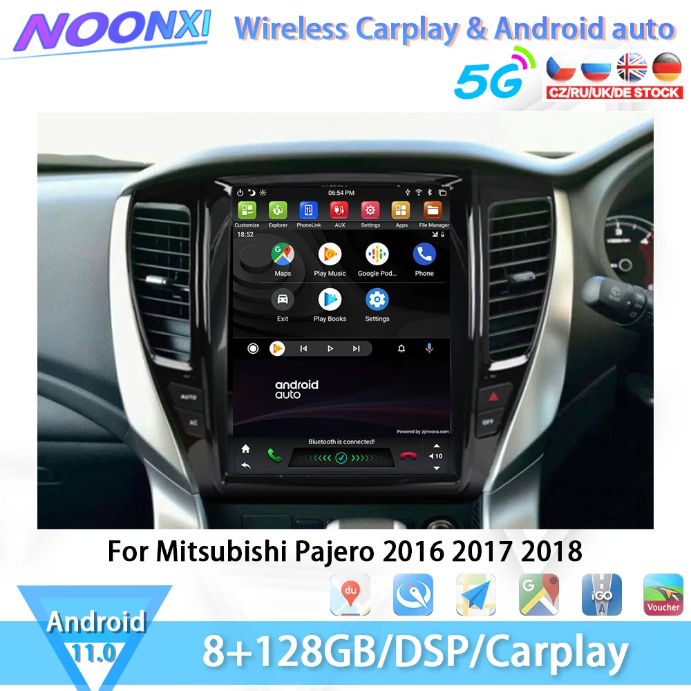 

Автомобильная Мультимедийная система Tesla Style, 128 ГГц, Android 11, для Mitsubishi Pajero 2016-2020
