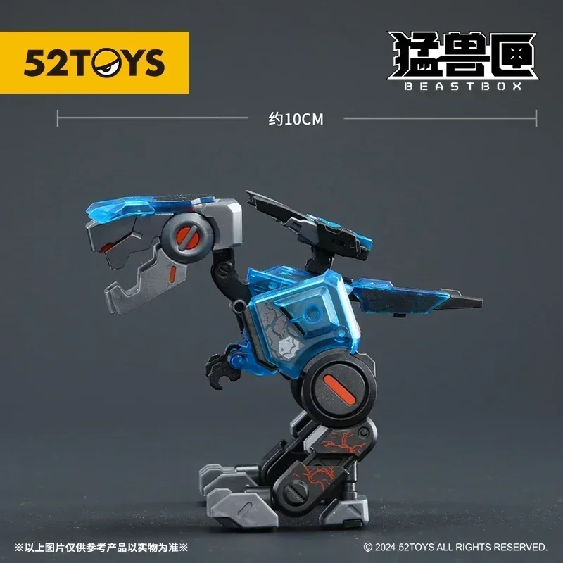 Op voorraad 52TOYS Transformatie BEASTBOX BB-46PR Pyromancer & BB-02CR Cryomancer Mecha en Cube Vervorming Robot Action Figure