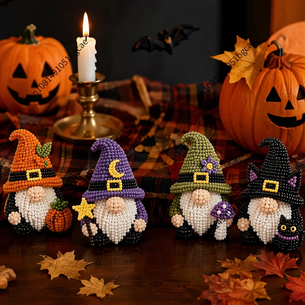 3D Beaded DIY Kit with Full Materials & Instructions Cute Dwarf Bead Craft Set for Beginners & Craft Enthusiasts