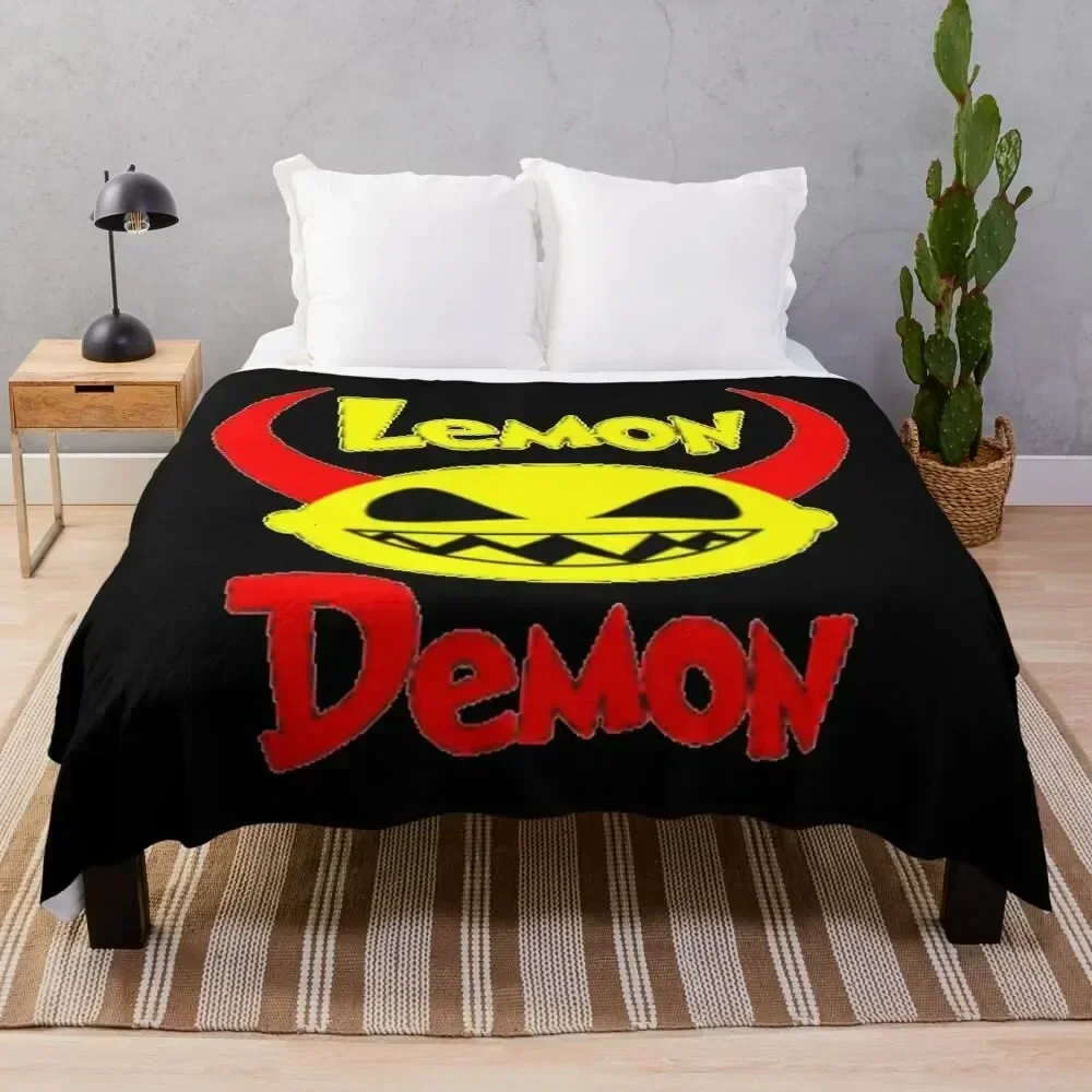 LEMON DEMON Throw Blanket Cozy Sofa Blanket for TV Watching Napping