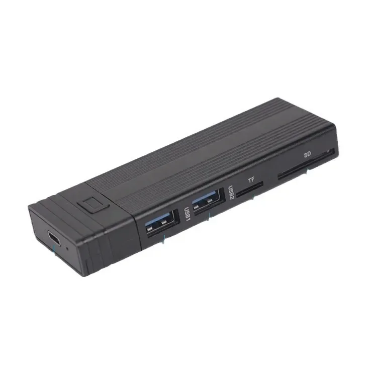 All-aluminum multi-function M.2 hard disk case nvme/SATA dual protocol SSD solid state gen2USB HUB