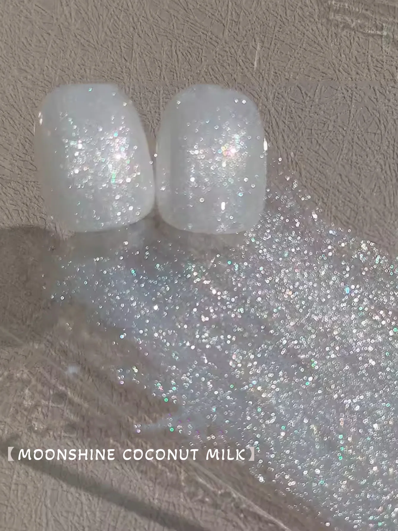 MIANEL 1-12 قطعة 12 مللي حليب جوز الهند الأبيض هلام طلاء الأظافر كل مباراة تألق الماس طلاء الأظافر الشتاء الأبيض الأظافر