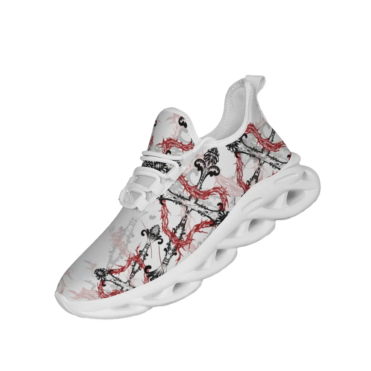 

Летние кроссовки с перекрестным цветом Galaxy Forest Pattern Design Нишевая легкая высокоэластичная дышащая повседневная спортивная обувь